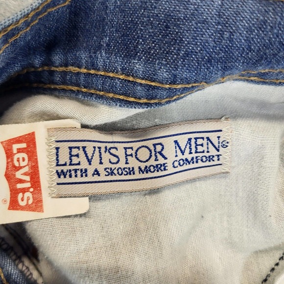 Vintage Levis Mens Jeans Orange Tab Made In USA 35x28 Tag (38x29) Medium Wash - Picture 11 of 16